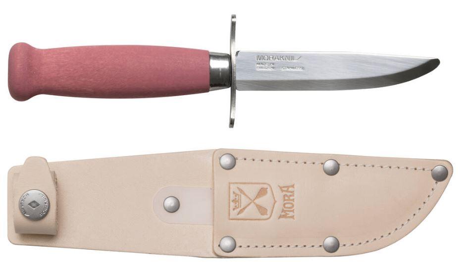 Morakniv Scout 39 drošais pārgājienu nazis – 2,0 mm nerūsējošā tērauda asmens bez smailes, bērza rokturis, brūkleņe