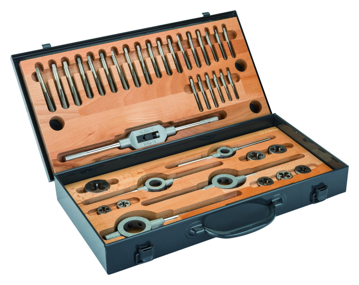 Thread cutting tool set