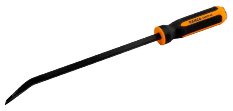 Flat Head Pry Bar with Through Blade for Hammering 210 mm