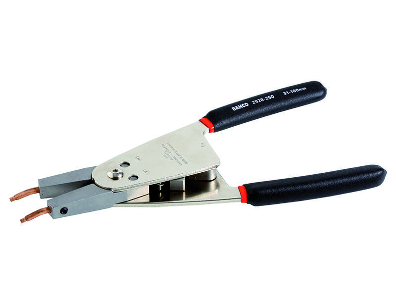 Resettable pliers for internal and external circlips 250mm 46-102/38-102mm