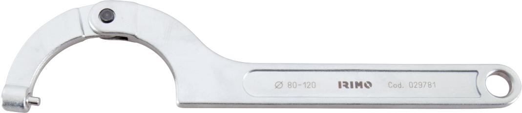 Hook wrench 345mm max 80-120mm with interchangeable 6mm pin Irimo