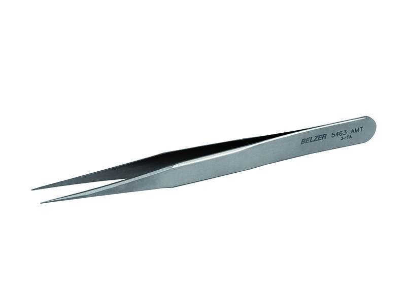 Precision tweezers 120mm 3-TA titanium and anti-magnetic