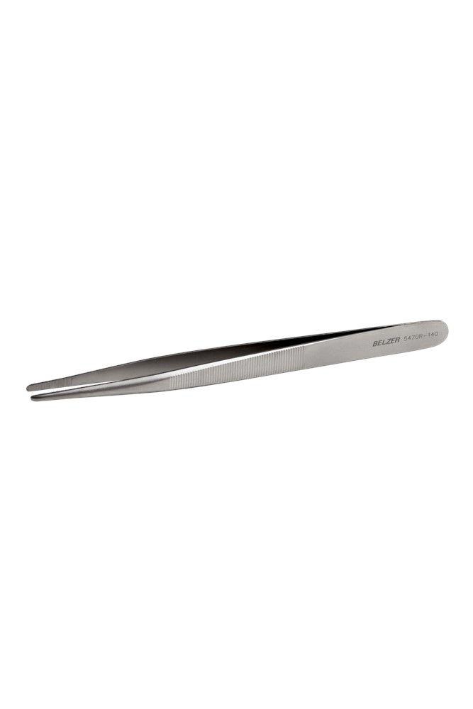 Jeweller`s tweezers with rounded tips 160mm, special hardened steel
