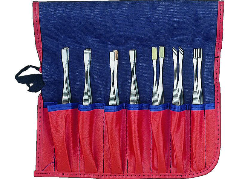 Tweezer set 5570/7 7pcs in a bag