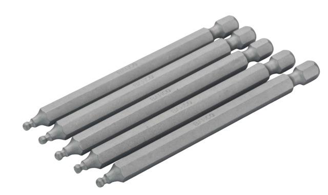 Seškanšu biti ar apaļu galu 89mm 3gab