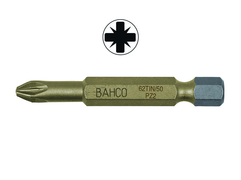 Bit pz2 50mm 1/4¨dr tin