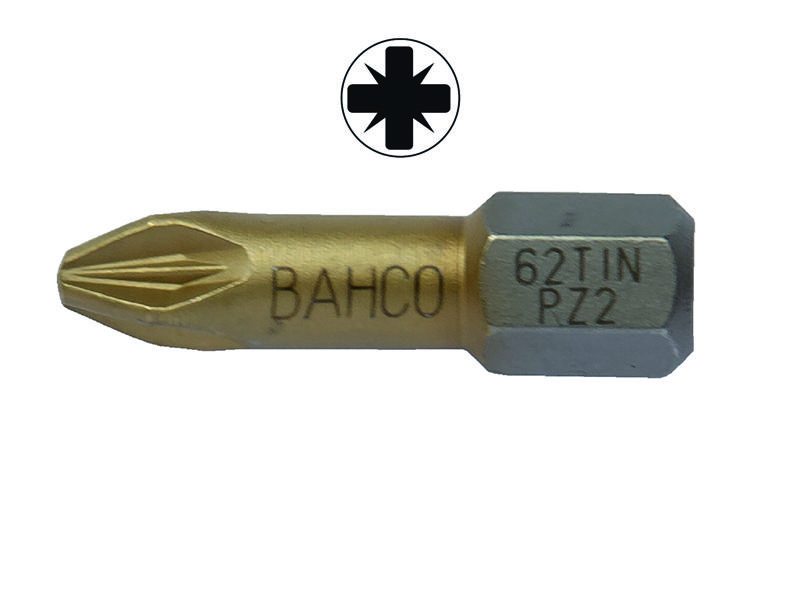Bits TIN Torsion PZ2 25mm 10pcs