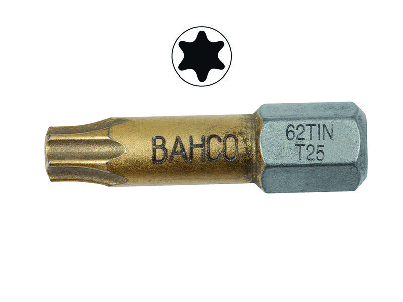 Bits TIN Torsion T20 25mm 10pcs