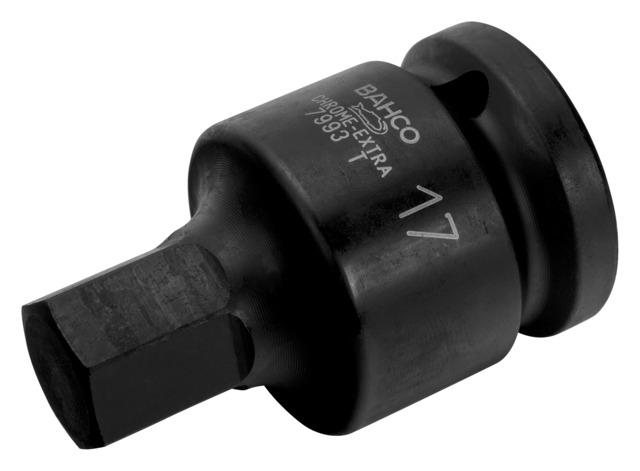 Hexagonal tip socket driver 7993T 17mm 3/4