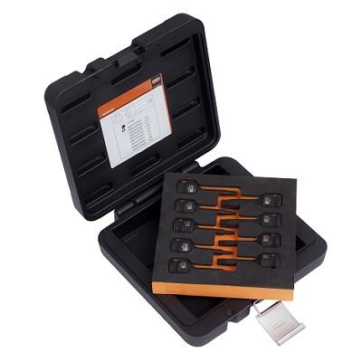 Triecienuzgaļu komplekts BBR203P9, Torx T20-T60, 9 gab., 1/2
