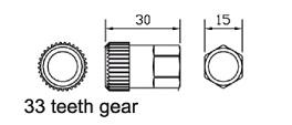 Special socket 15mm x 33H