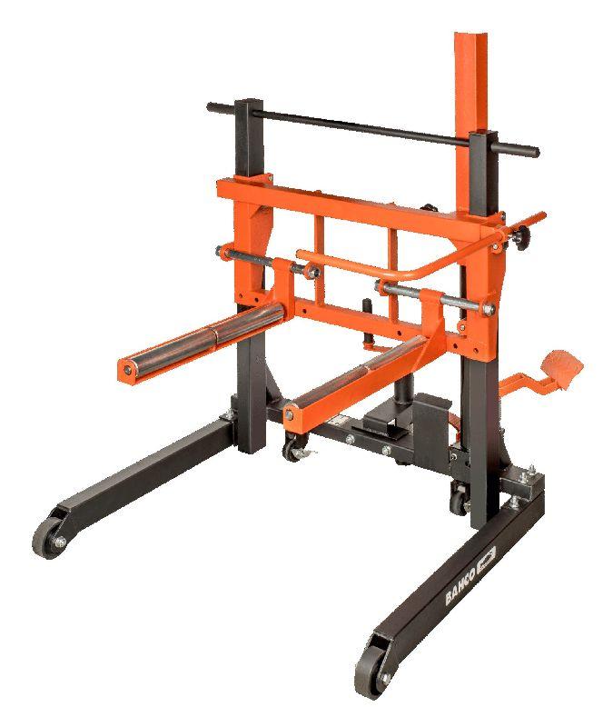 Hidrauliski kravas automašīnu riteņu pārvietošanas ratiņi 600kg. min .: 300mm, maks .: 1300mm
