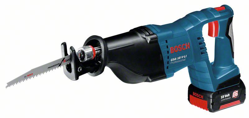 Akumulatora zobenzāģis Bosch GSA 18 V-LI, 2x5.0Ah, 1880CV, 18V, 2.400 - 2.700 min.-1