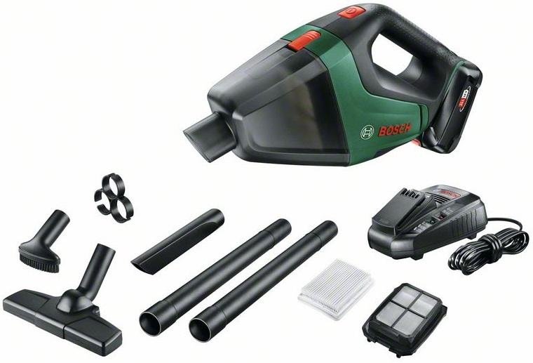 Akumulatora vakuumsūcējs Bosch UniversalVac 18, (1x2.5Ah), 18V, 28 l/s