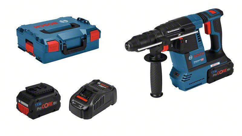 Akumulatora perforators Bosch GBH 18V-26 F, SDS+, 2x8.0Ah ProCORE 18V, 1880CV, 18V, 2.6 J