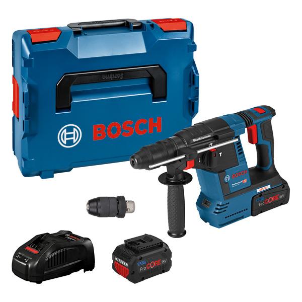 Akumulatora perforators Bosch GBH 18V-26 F, SDS+, 2x5.5Ah ProCORE 18V, 1880CV, 18V, 2.6 J