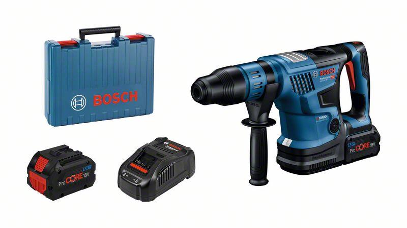 Akumulatora perforators Bosch GBH 18V-36 C, SDS Max, 2x8.0Ah ProCORE 18V, GAL 1880 CV, 7 J, BITURBO