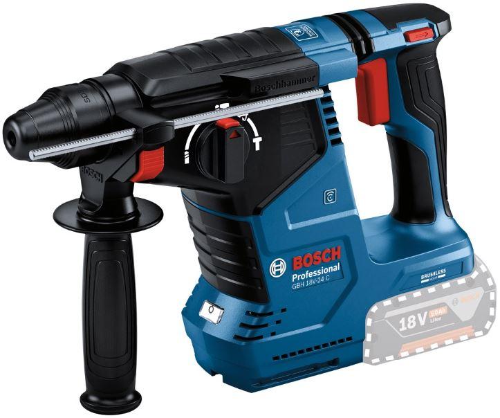 Akumulatora perforators Bosch GBH 18V-24 C, SDS+, SOLO, 2.4 J
