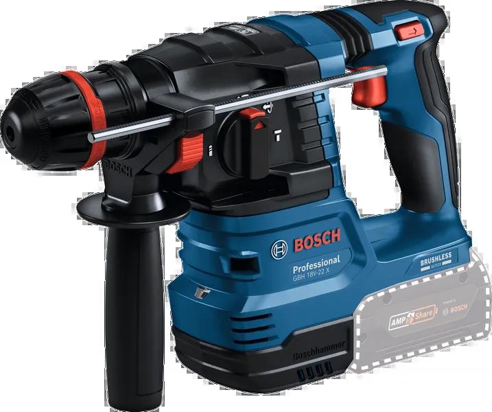 Cordless rotary hammer Bosch GBH 18V-22 X, SOLO (Carrying Case)