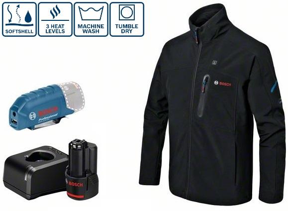 Apsildāma āra jaka Bosch GHJ 12V+18V + GAA 12V-21, (1x2.0Ah), izmērs M