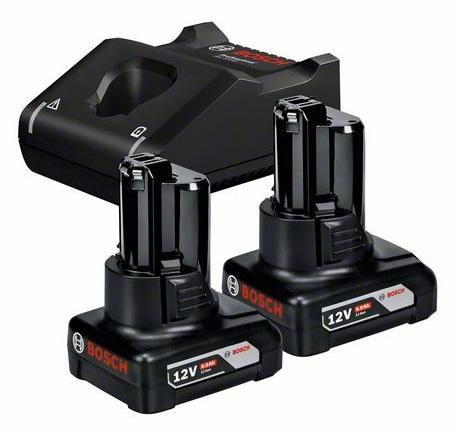 Akumulators + lādētājs Bosch GBA 12V / 2x6.0Ah + GAL 12V-40