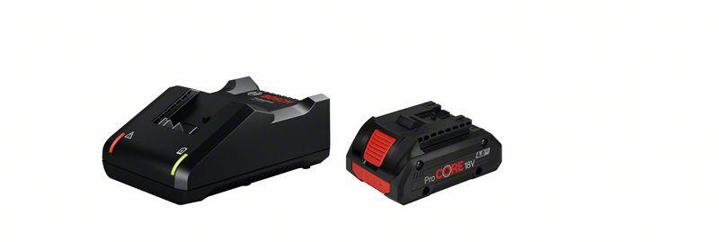 Akumulators + lādētājs Bosch GBA 18V / 1x4.0Ah ProCORE 18V + GAL 18V-40
