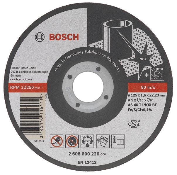 Abrazīvais disk 125x1,6x22,23mm, INOX