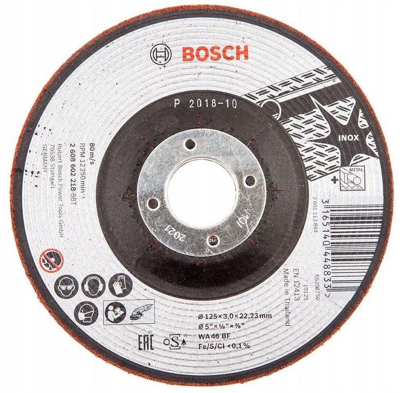 Crinding disc 125x3x22.23mm, INOX + Metal