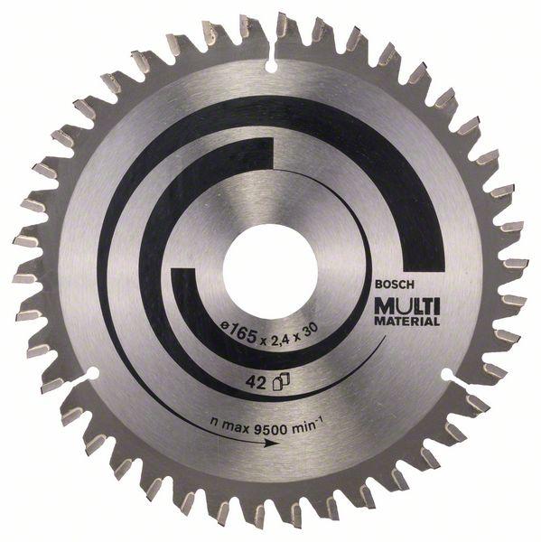 Bosch zāģa disks 165x30/20x2.4/1.8mm, 42T, Multi Material