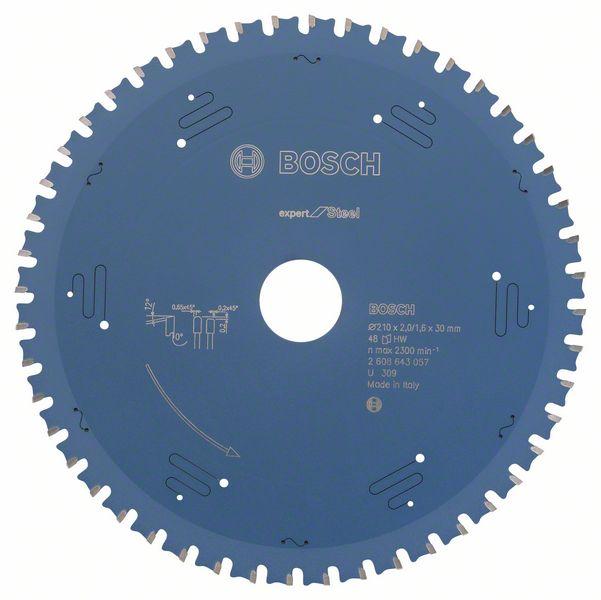 Bosch zāģa disks 210x30x2.0/1.5mm, z48, Expert Steel