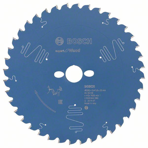Bosch zāģa disks 250x30x2.4/1.8mm, WZ40, Expert Wood