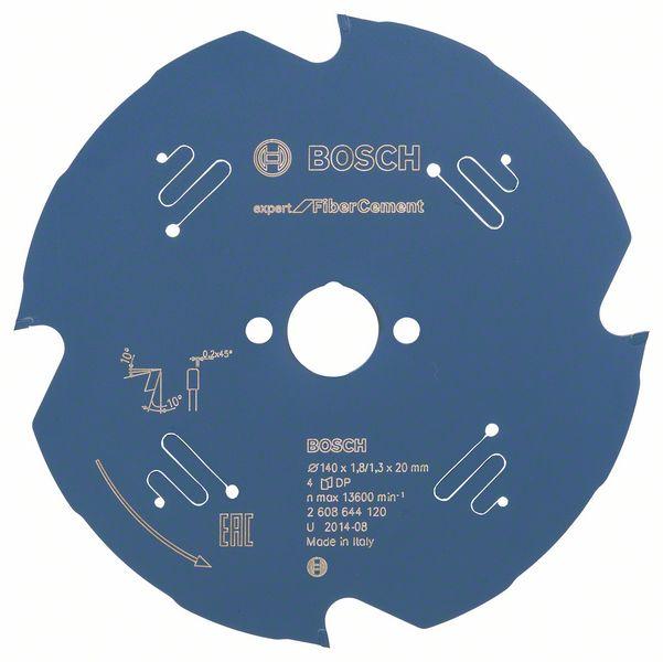 Bosch zāģa disks 140x20x1.8/1.3mm, z4, Fiber Cement
