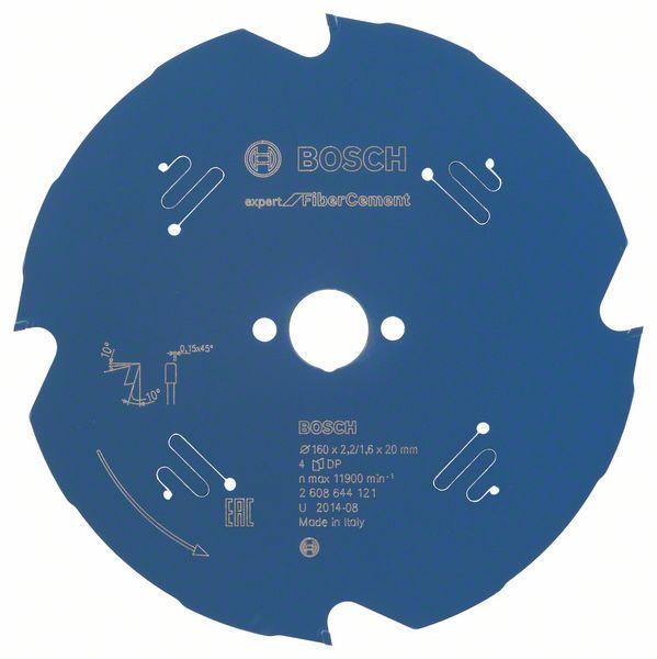 Bosch zāģa disks 160x20x2.2/1.6mm, z4, Fiber Cement