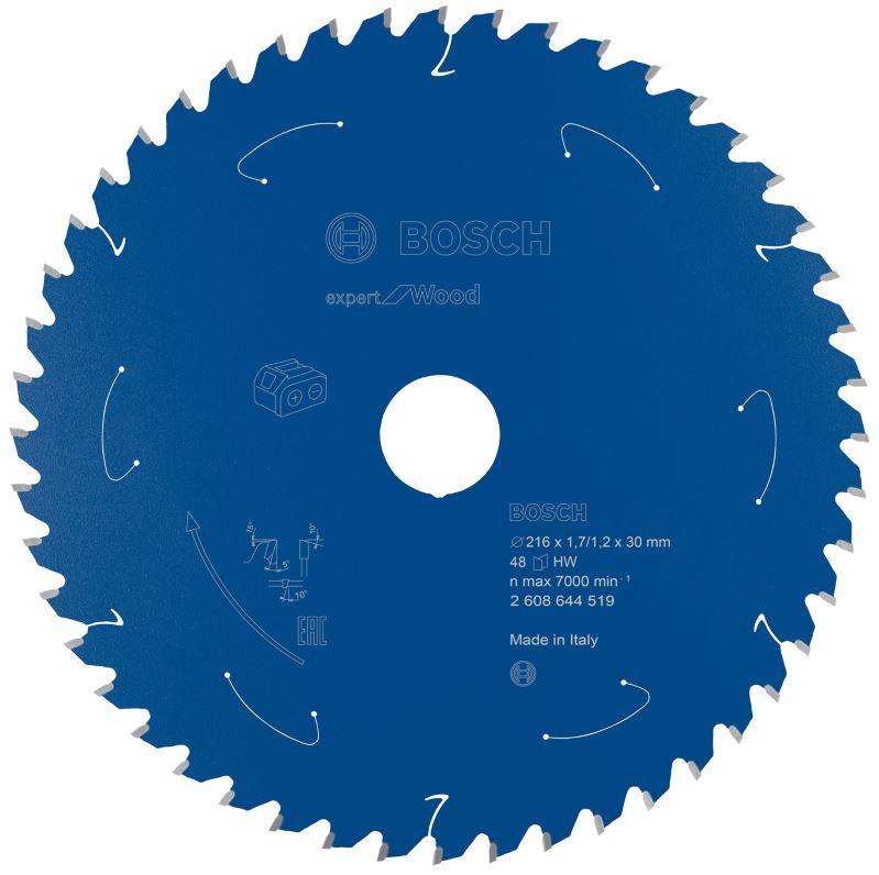 Bosch zāģa disks 216x30x1.7/1.2mm, 48T, Expert for Wood