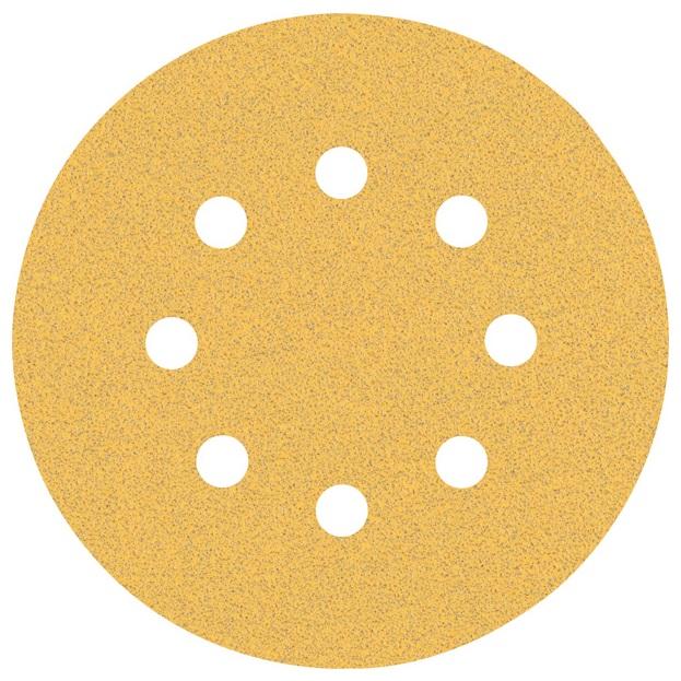 Sanding paper 125mm, G80, Bosch Expert C470, 8 holes - 50pcs