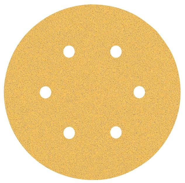 Sanding paper 150mm, G120, Bosch Expert C470, 6 holes - 50pcs