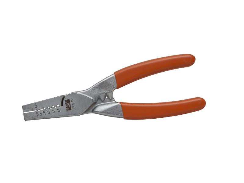 Crrimping pliers for round pattern cable connections 0,5-2,5mm2 140mm