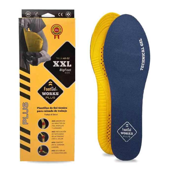Iekšzoles Footgel Works Plus XXL, 48-52 izmērs