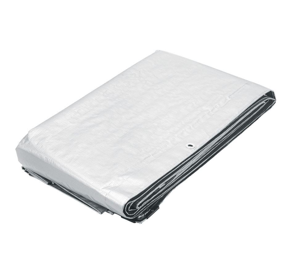 Pretul balts brezents 4x6m, 110g/m2