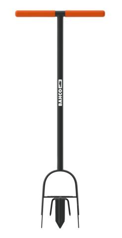 Garden claw for cultivating, aerating and weeding, steel shaft and T-handle, 1030mm