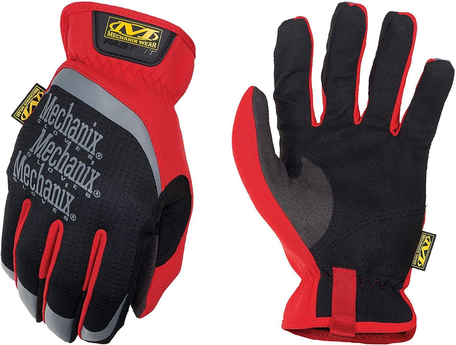 Cimdi FAST FIT 02 melns/sarkans S