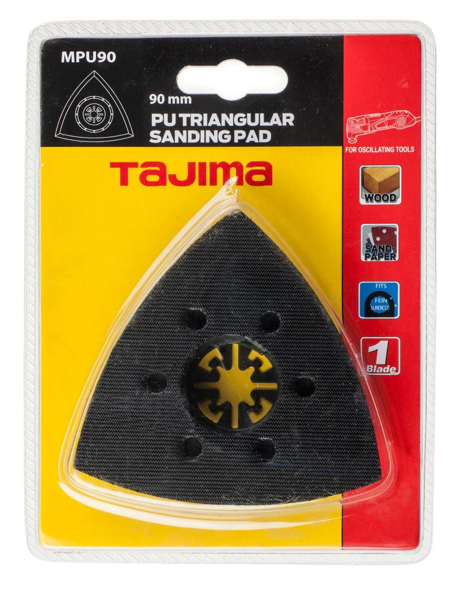 Daudzfunkcionālais PU trīsstūrveida slīpēšanas paliktnis kokam un krāsām, 90mm