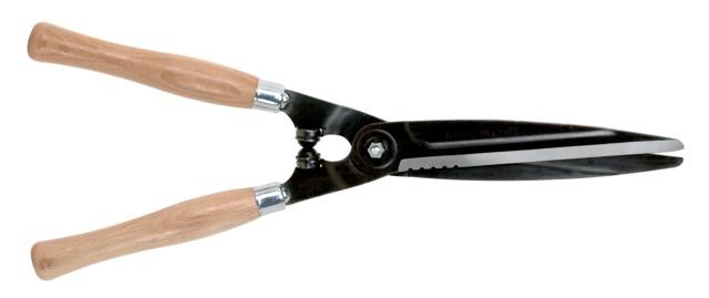 Tradicionālas dzīvžogu šķēres 540mm ar vilņveidīgu asmeni