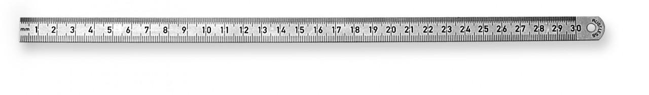 Ruler 2000x18x0,5mm stainless narrow type 497