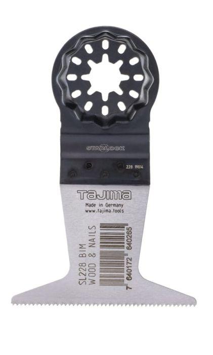 Tajima Starlock daudzfunkcionālais zāģa asmens BiM 50x65 mm koksnei ar naglām