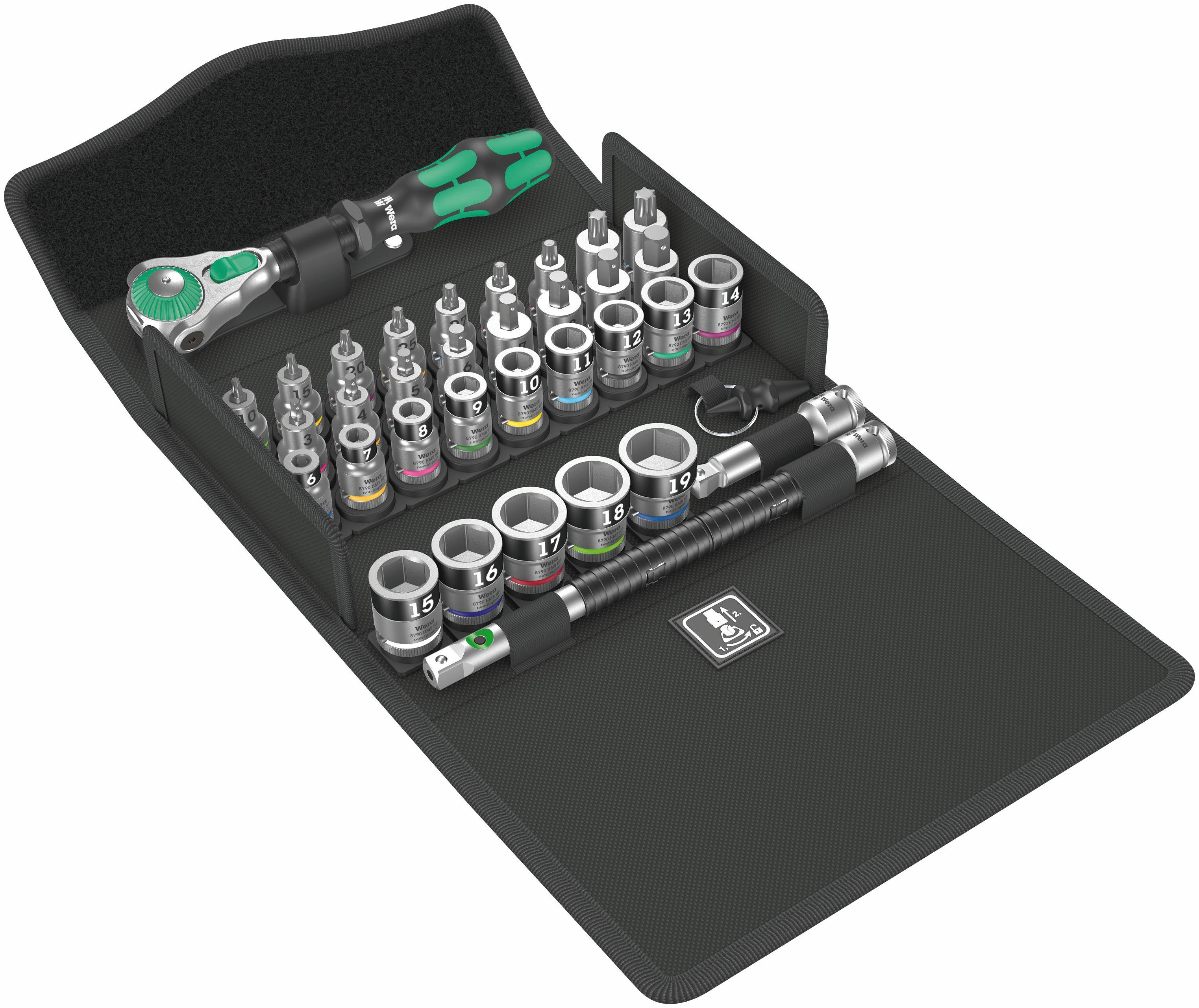 Wera 810 All-in Zyklop Speed ratchet set, 3/8