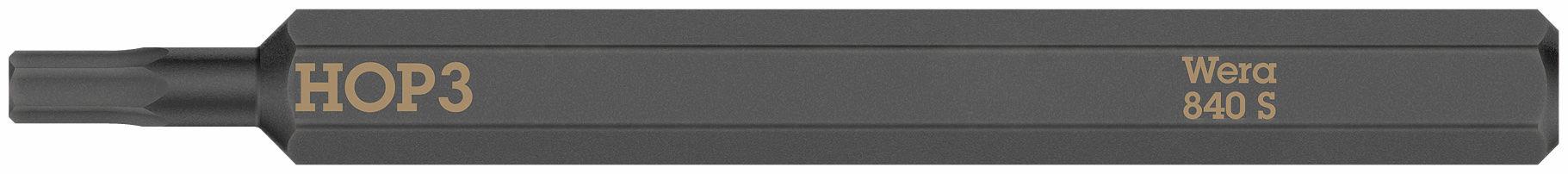 Wera 840 S bit for impact screwdriver Hex-Plus 3,0 x 70 mm