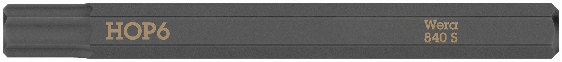 Wera 840 S bit for impact screwdriver Hex-Plus 6,0 x 70 mm