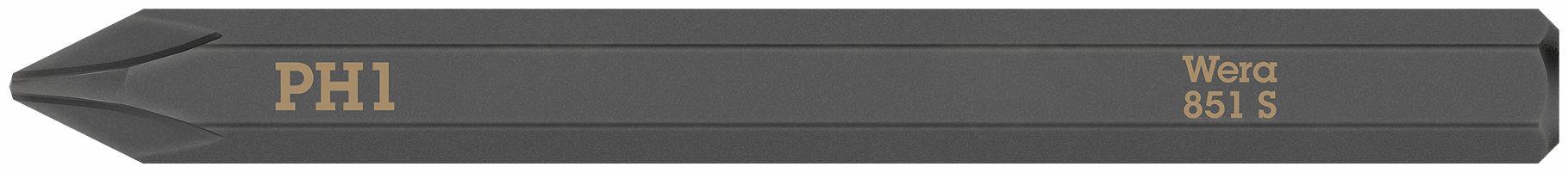 Wera 851 S bit for impact screwdriver PH 1 x 70 mm