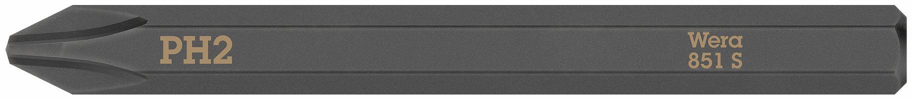 Wera 851 S bit for impact screwdriver PH 2 x 70 mm